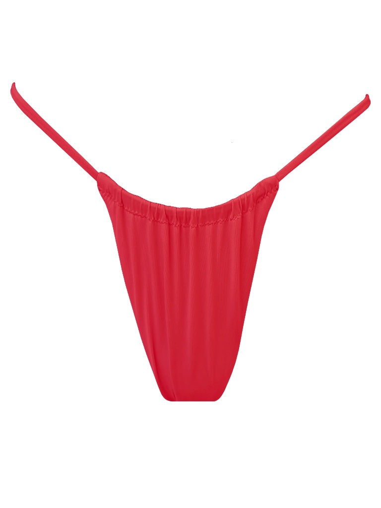 Slate Swim Rain Bikini Bottom Xl In Scarlet — image 3 of 3